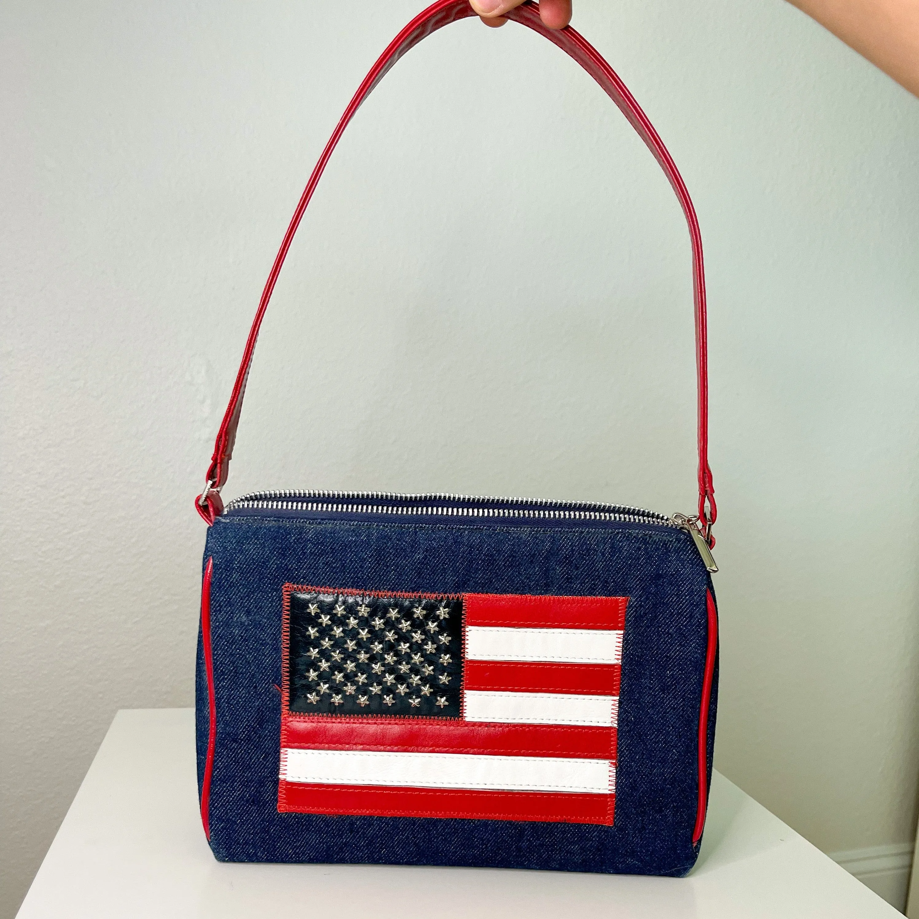 Y2K American Flag Shoulder Bag