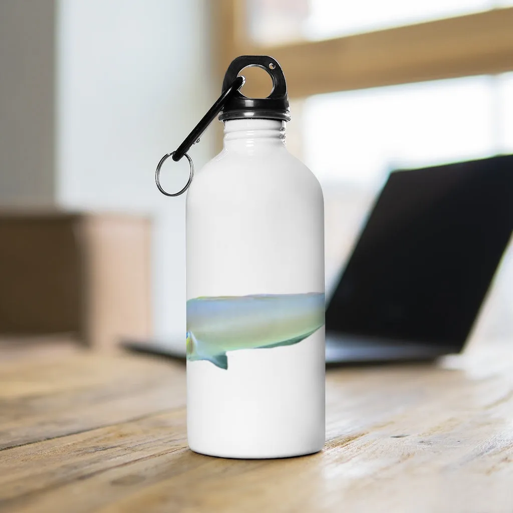 Yellow and White Fish Stainless Steel Water Bottle