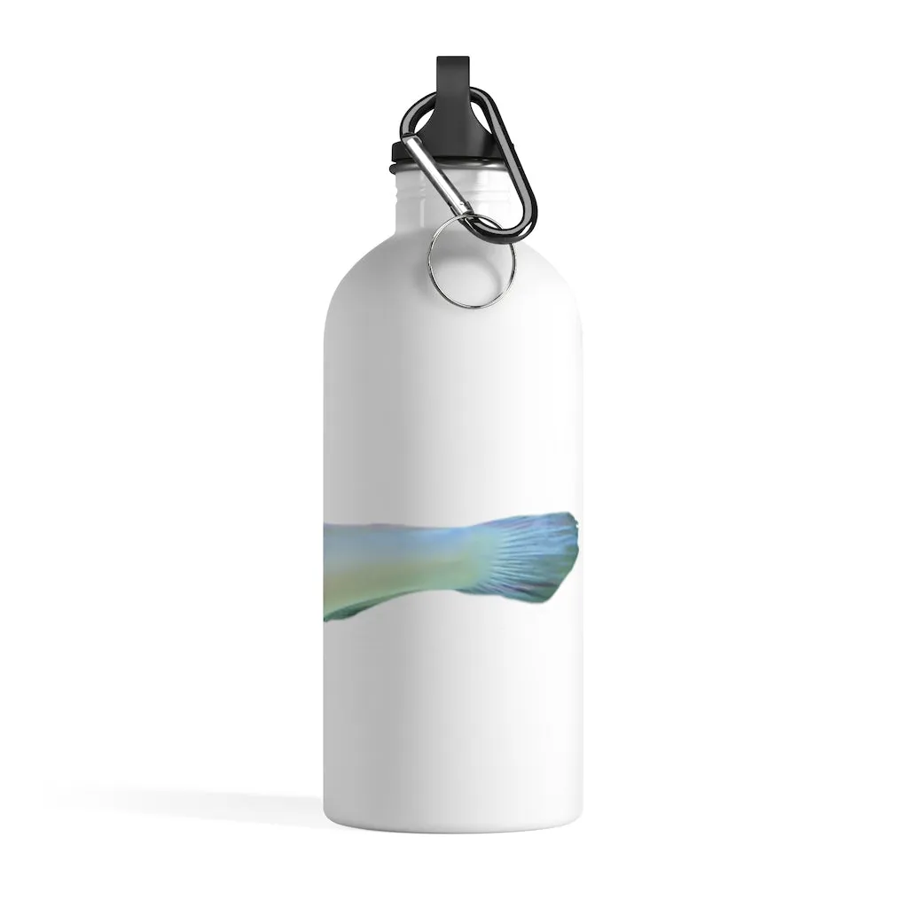 Yellow and White Fish Stainless Steel Water Bottle