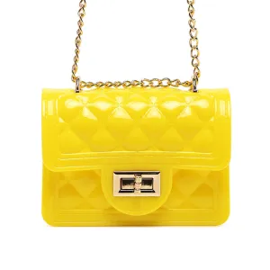 Yellow Quilted Sling Bag