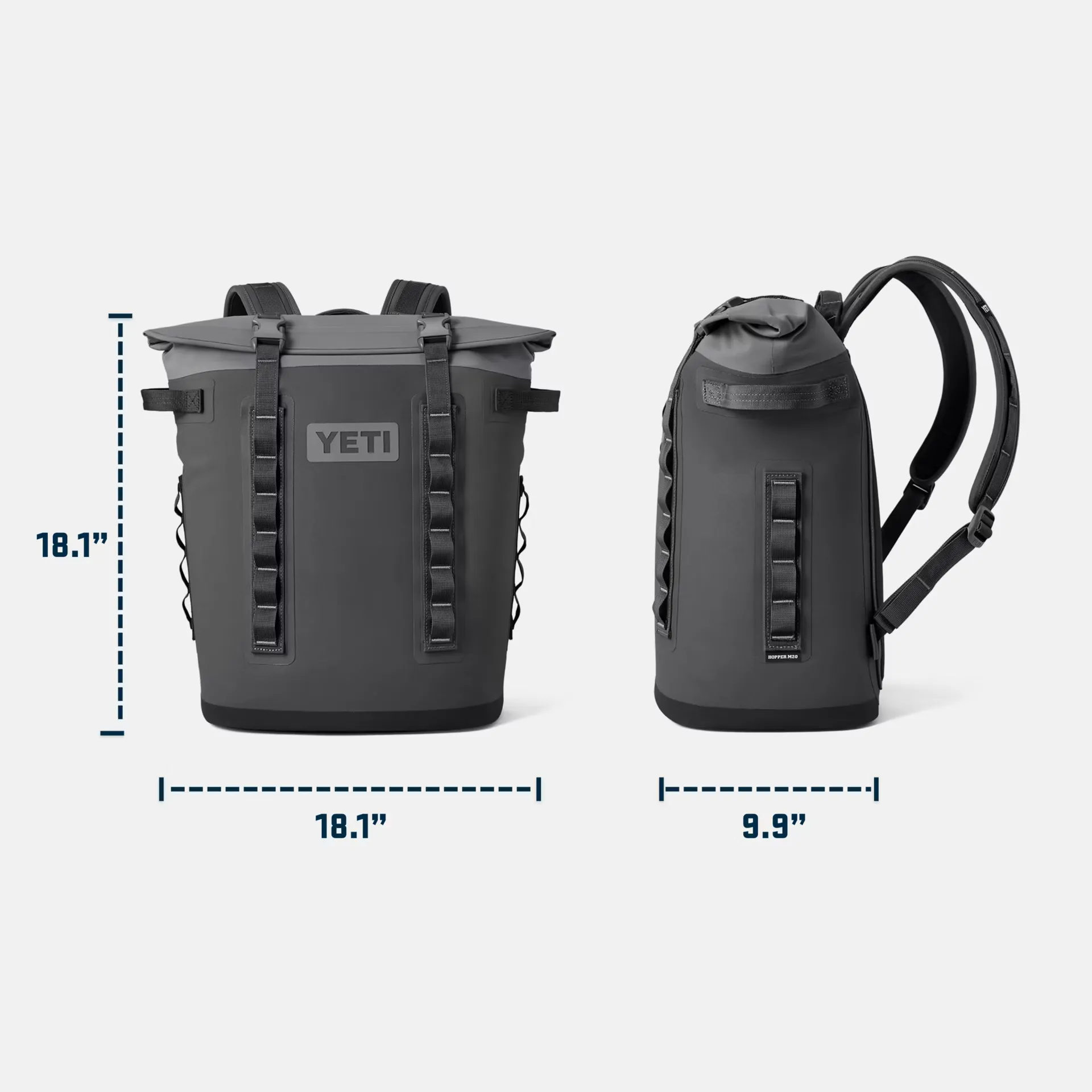 YETI Hopper M20 Backpack Soft Cooler- Charcoal
